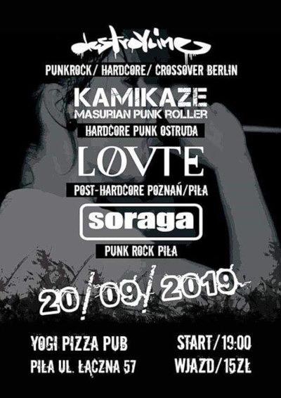 Plakat - Destroyline, Kamikaze, Lovte, Soraga