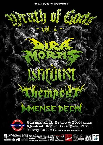 Plakat - Dira Mortis, Wardust, Thempest