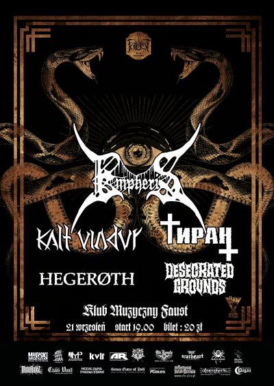 Plakat - Empheris, Kalt Vindur, Tiran, Desecrated Grounds