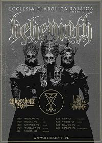 Plakat - Behemoth, Zeal & Ardor, Whoredom Rife