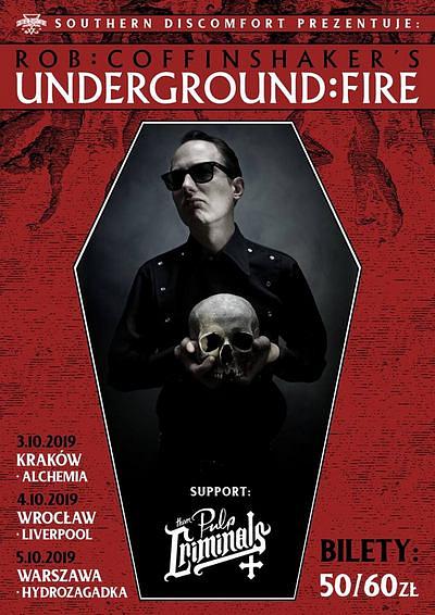 Plakat - Rob Coffinshaker's Underground Fire