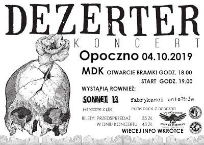 Plakat - Dezerter, Sonnet 13, Fabrykanci Aniołków