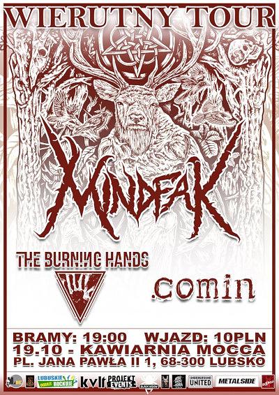 Plakat - Mindfak, The Burning Hands, Comin