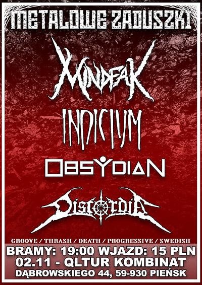 Plakat - Mindfak, Indicium, Obsydian, Discordia