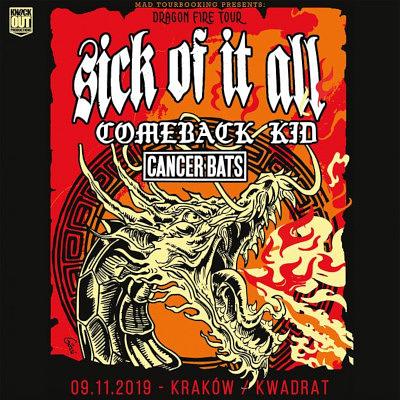 Plakat - Sick Of It All, Comeback Kid, Cancer Bats