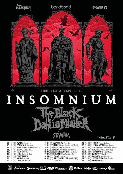 Plakat - Insomnium, The Black Dahlia Murder