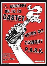 Plakat - Castet, Beton M3, Zawody, P.A.R.K.