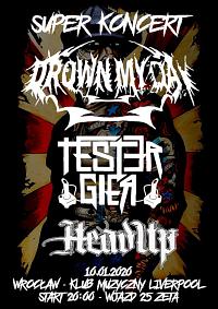 Plakat - Drown My Day, Tester Gier, Headup