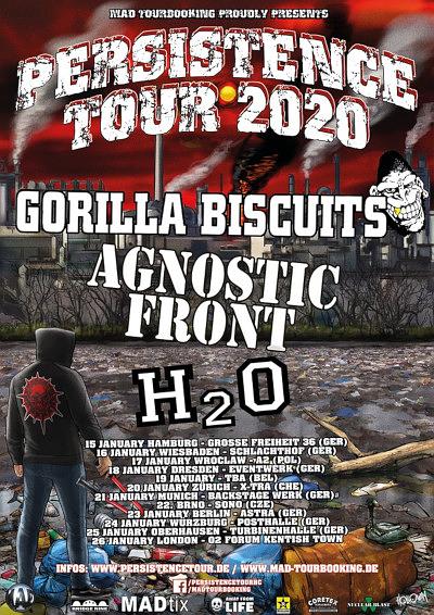 Plakat - Gorilla Biscuits, Agnostic Front