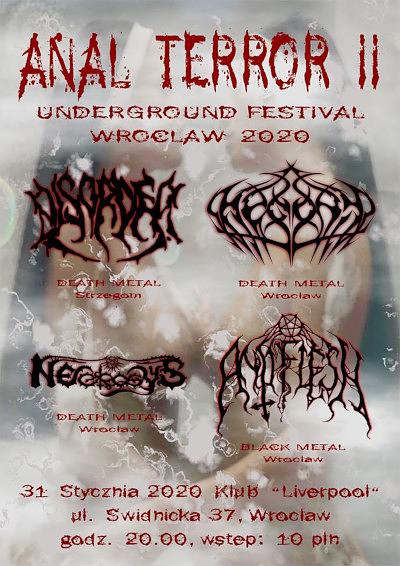 Plakat - Hegony, Disorder, Necrosys, Antiflesh