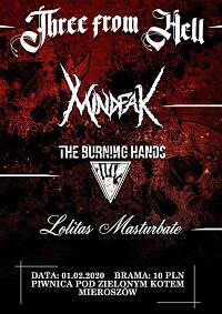 Plakat - Mindfak, The Burning Hands, Lolitas Masturbate