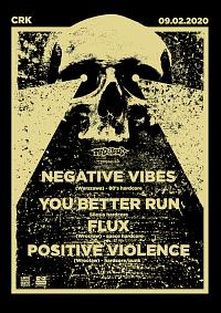 Plakat - Negative Vibes, You Better Run