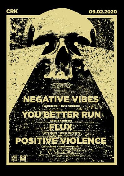 Plakat - Negative Vibes, You Better Run