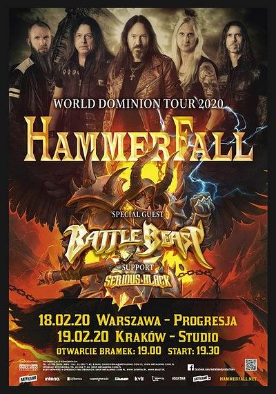 Plakat - HammerFall, Battle Beast, Serious Black