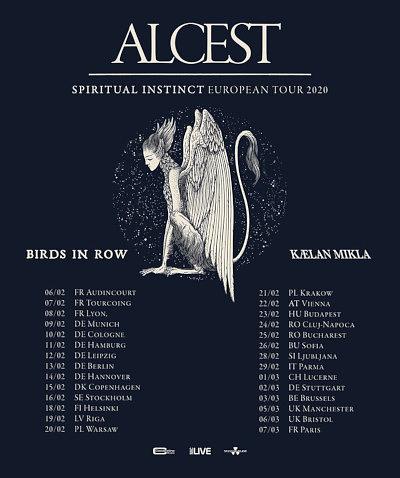 Plakat - Alcest, Birds In Row, Kaelan Mikla