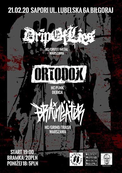 Plakat - Drip Of Lies, Ortodox, Braineater