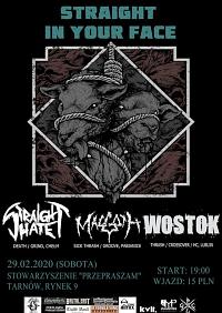 Plakat - Straight Hate, Maggoth, Wostok