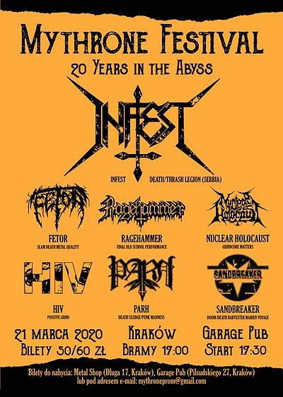 Plakat - Infest, Ragehammer, Nuclear Holocaust