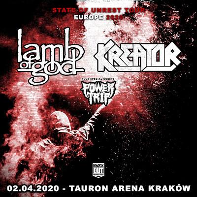 Plakat - Kreator, Lamb Of God, Power Trip