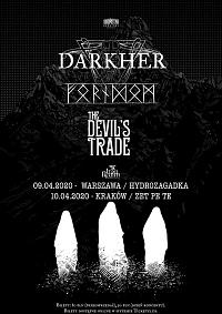 Plakat - Darkher, Forndom, The Devil's Trade
