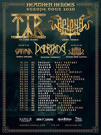 Plakat - Tyr, Arkona, Dalriada, Varang Nord