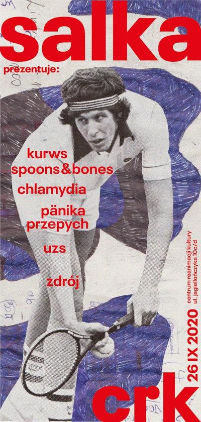 Plakat - The Kurws, Spoons & Bones, Chlamydia