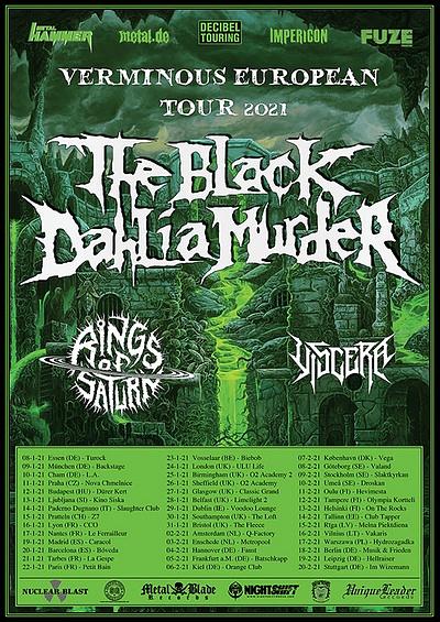 Plakat - The Black Dahlia Murder, Rings Of Saturn