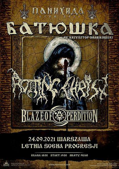 Plakat - Batushka, Rotting Christ, Blaze of Perdition