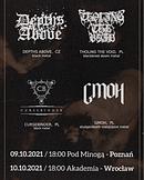 Koncert Depths Above, Tholing the Void, Cursebinder, Gmoh