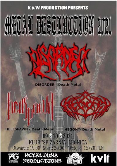 Plakat - Disorder, Hellspawn, Hegony