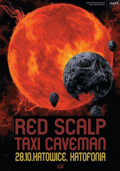 Plakat - Red Scalp, Taxi Caveman