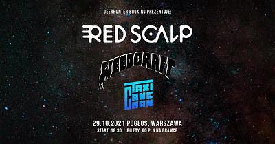 Plakat - Red Scalp, Weedcraft, Taxi Caveman