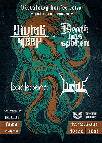 Plakat - Death Has Spoken, Divine Weep, Backbone