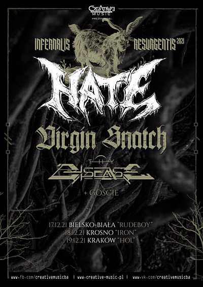 Plakat - Hate, Virgin Snatch, Thy Disease