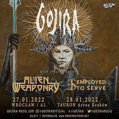 Plakat - Gojira, Alien Weaponry, Employed to Serve