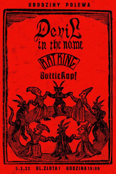 Plakat - Devil In The Name, Bottlekopf, Rat King