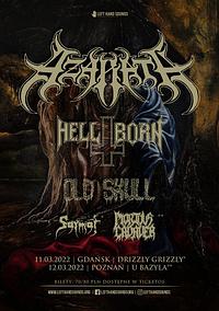 Plakat - Azarath, Hell-Born, Old Skull, Mortuus Cadaver