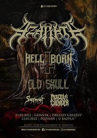 Plakat - Azarath, Hell-Born, Old Skull, Sarmat