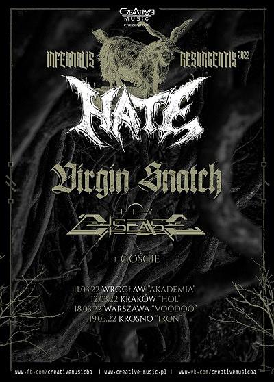 Plakat - Hate, Virgin Snatch, Thy Disease