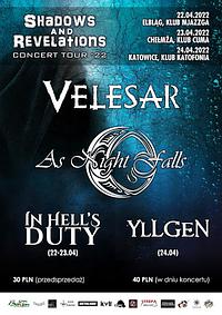 Plakat - Velesar, As Night Falls, In Hell's Duty