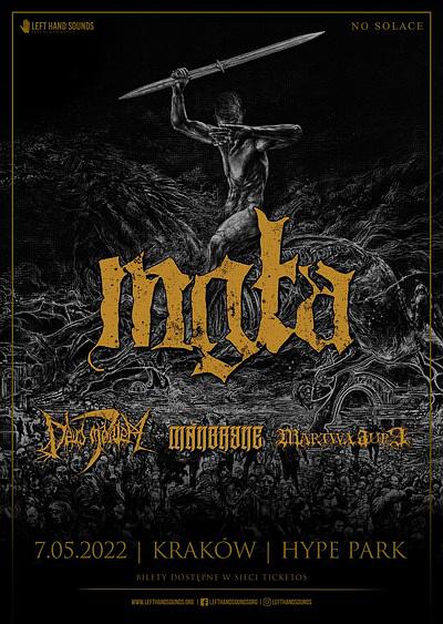 Plakat - Mgła, Deus Mortem, Manbryne, Martwa Aura