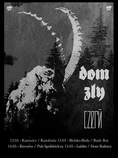 Plakat - Dom Zły, Czerń, The Dog, Misguided