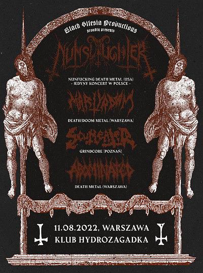 Plakat - Nunslaughter, Martyrdoom, Abominated