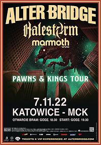 Plakat - Alter Bridge, Halestorm, Mammoth WVH