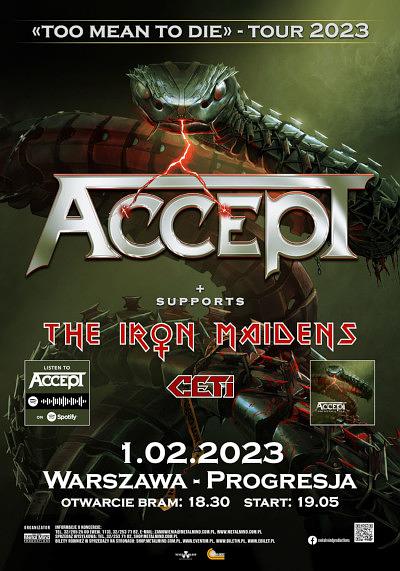 Plakat - Accept, The Iron Maidens, CETI