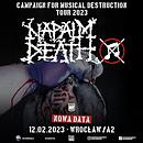 Koncert Napalm Death, Dropdead, Siberian Meat Grinder, Escuela Grind