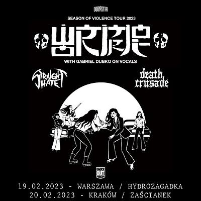 Plakat - Wormrot, Straight Hate, Death Crusade