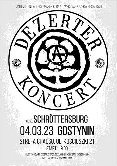 Plakat - Dezerter, Schrottersburg