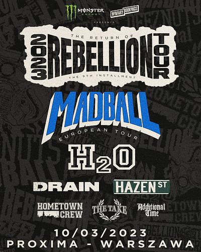 Plakat - Madball, H20, Drain, Hazen Street