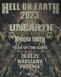 Plakat - Unearth, Misery Index, Year of the Knife